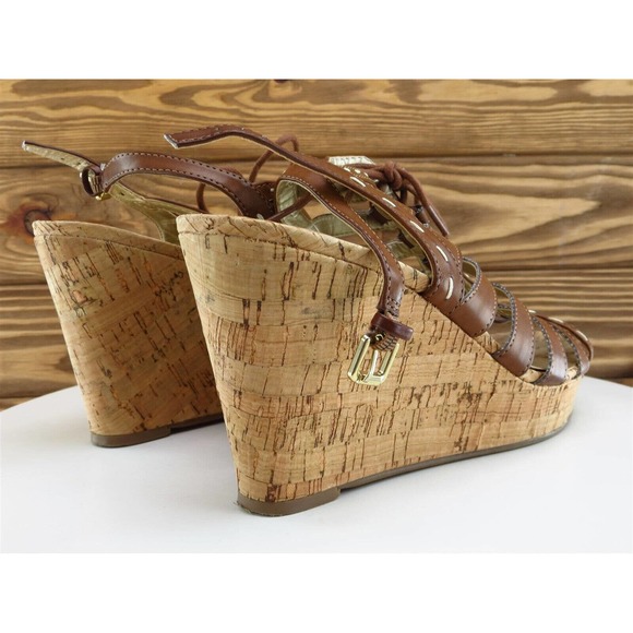 GUESS Size 9 Gladiator Heel Brown Synthetic M Width‎ - Picture 6 of 10